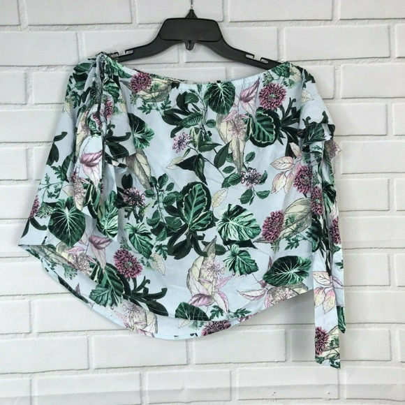 Gypsies Womens Moondust Off The Shoulder Spring Floral Blouse Size S $34 NWT - Picture 3 of 5